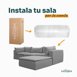 Sala Cotton Chaise | Set 4 Pzs | 100% Espuma | En Caja