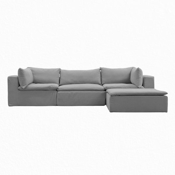 Sala Cotton Chaise | Set 4 Pzs | 100% Espuma | En Caja