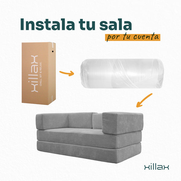 Xilly Bed | Sofá Cama Modular 4 en 1 | 100% Espuma | En Caja