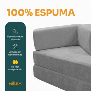 Xilly Bed | Sofá Cama Modular 4 en 1 | 100% Espuma | En Caja
