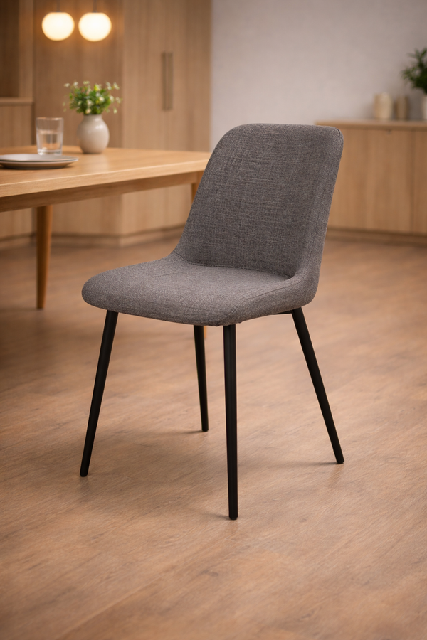 5603282 - SILLA TELA TAUPE/NEGRO GOK