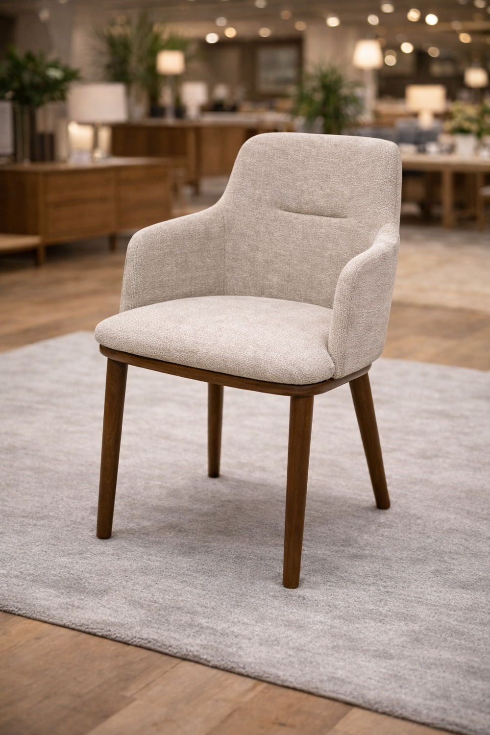 5603633 - SILLA TELA BEIGE/NOGAL KENZI