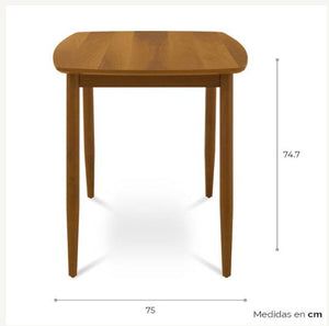 5671953 - Mesa De Comedor P/6 Nogal Fed
