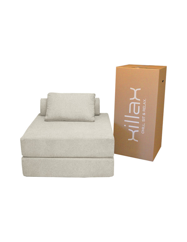 BED FLIP 3 EN 1 (sillon,cama,lounge) ,100% espuma, en caja 100 x 100 x 44 cm