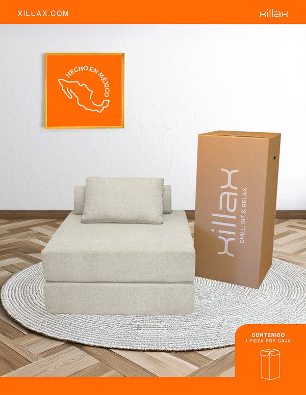 BED FLIP 3 EN 1 (sillon,cama,lounge) ,100% espuma, en caja