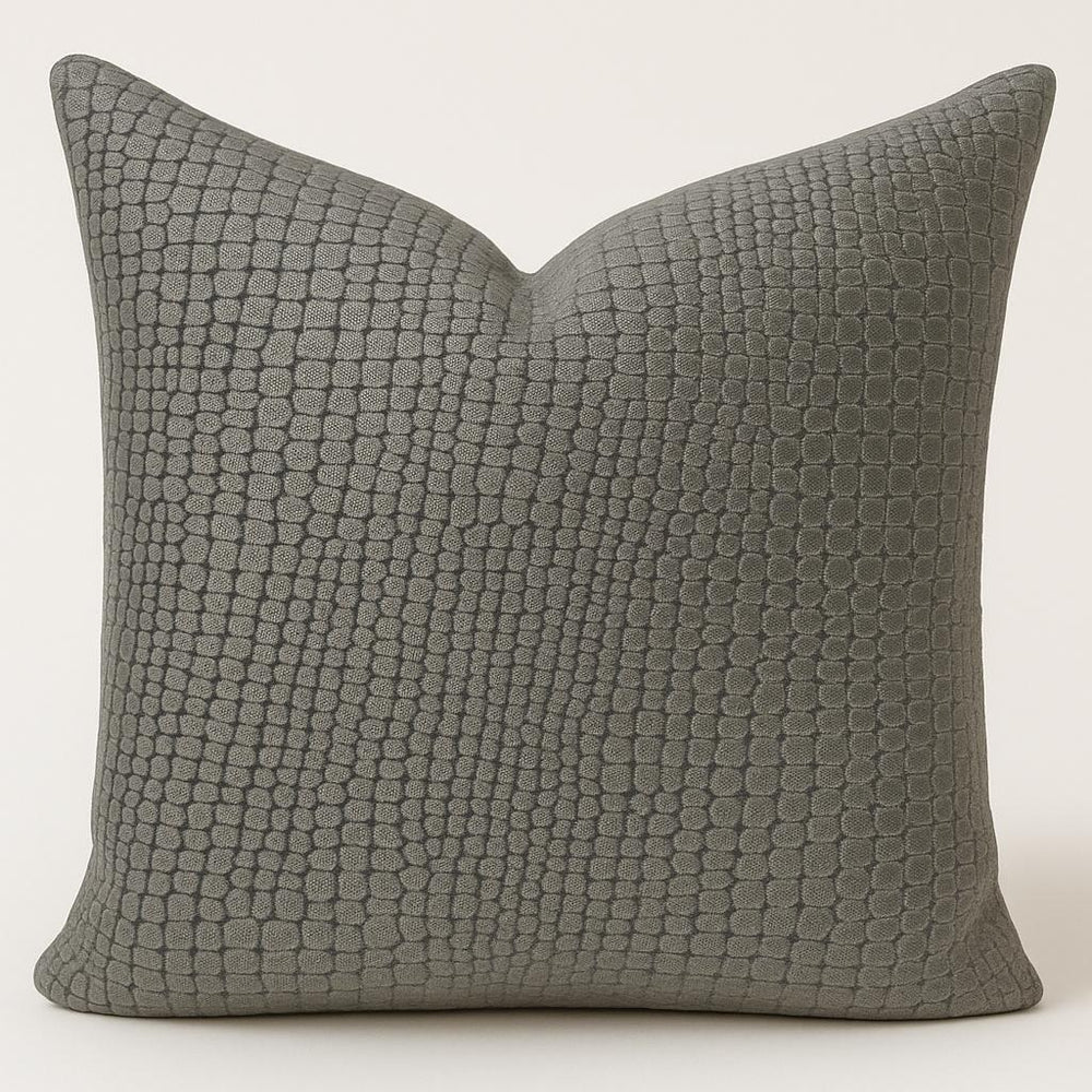 Cojin decorativo Boa Gun Metal