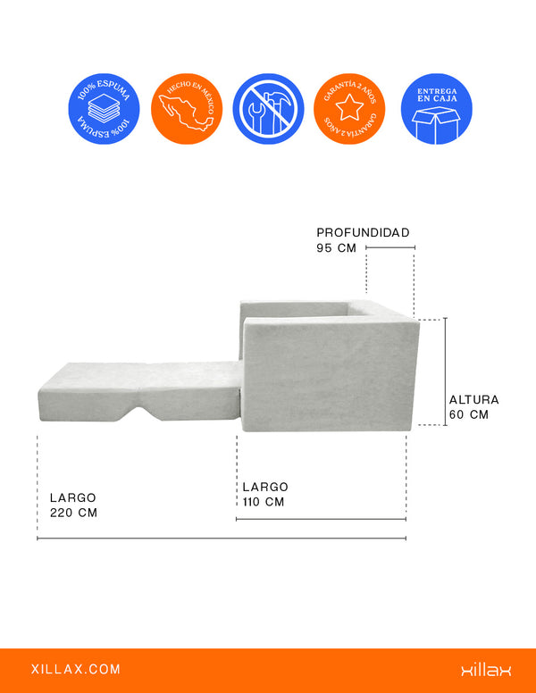 Converti-Cama 100% espuma, en caja