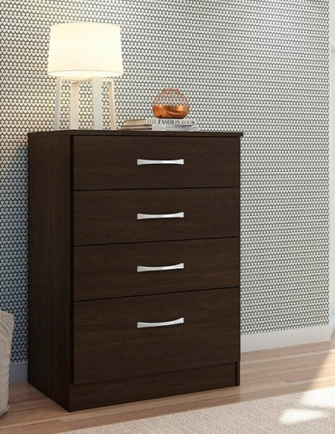 Comoda Organizacion Minimalista de 4 cajones cafe (entrega en caja)