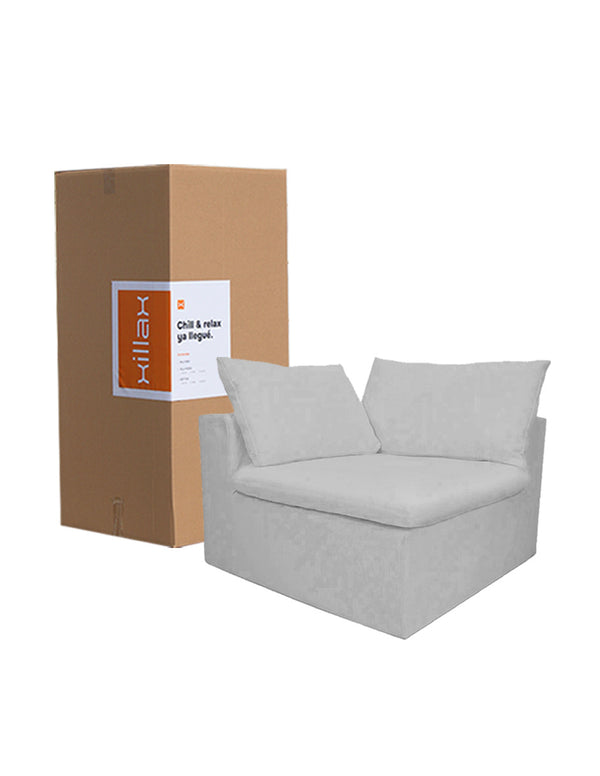 Esquinero Individual Sala Cotton, para set, 100% espuma, en caja (100 x 100 x 60 cm)