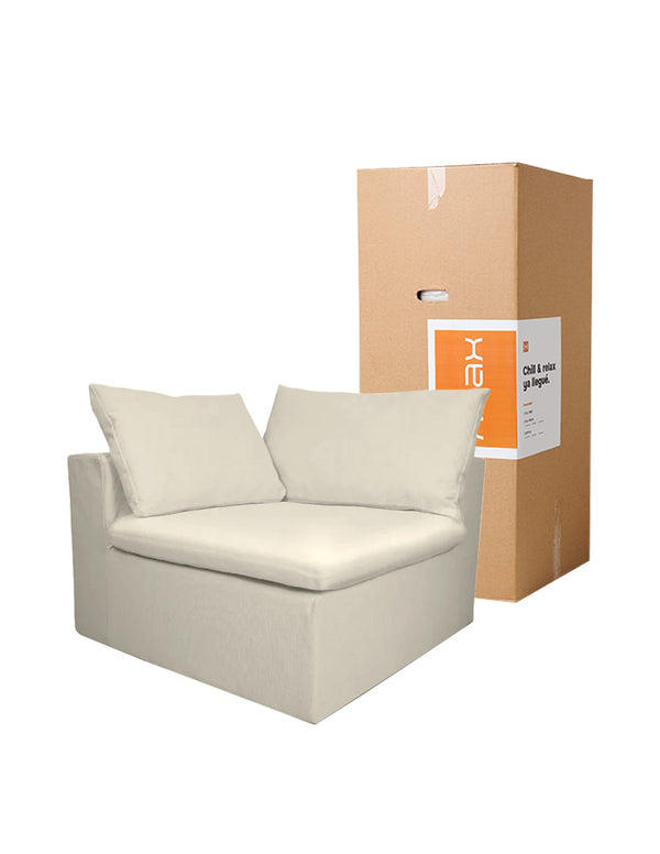 Cotton · Esquinero individual para set, 100% espuma, en caja