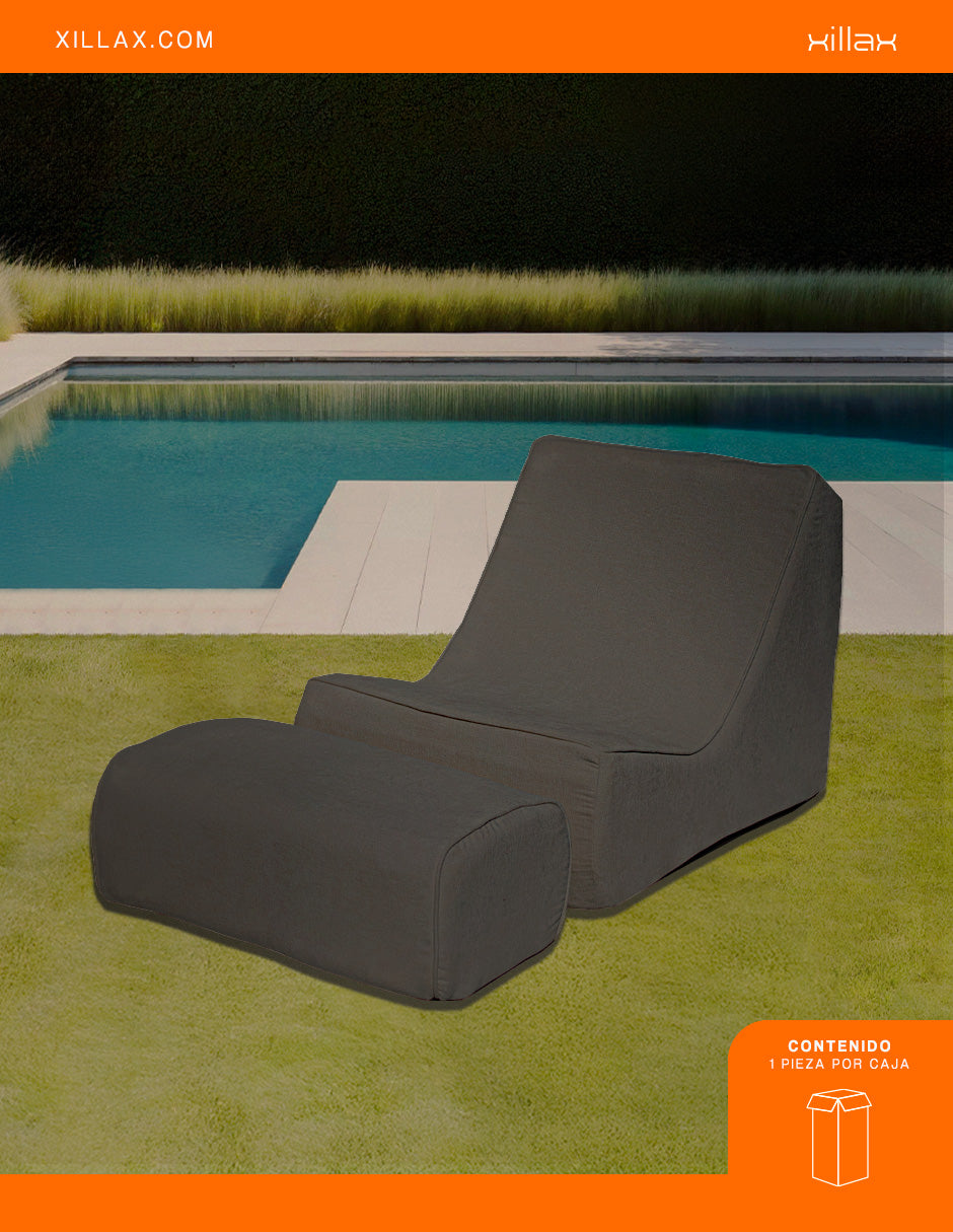 Sillon para exterior Individual,100% espuma,en caja