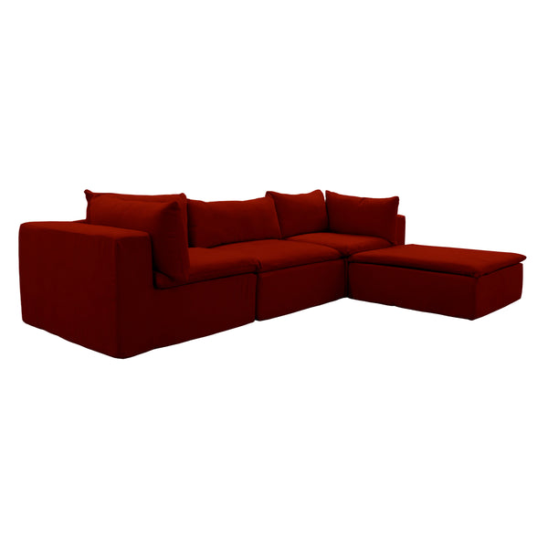 Sala Cotton Chaise | Set 4 Pzs | 100% Espuma | En Caja