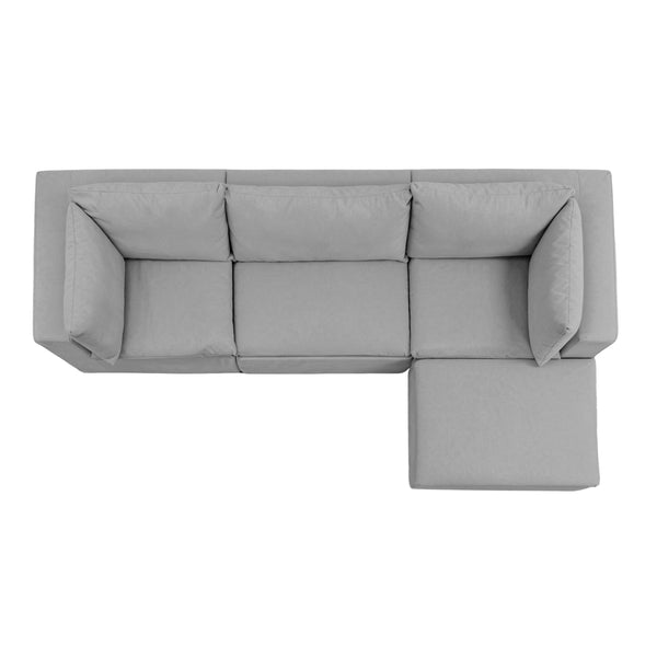 Sala Cotton Chaise | Set 4 Pzs | 100% Espuma | En Caja