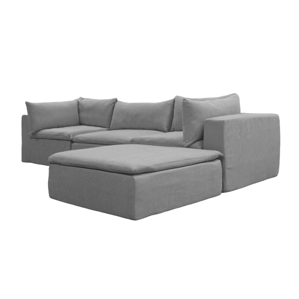 Sala Cotton Chaise | Set 4 Pzs | 100% Espuma | En Caja