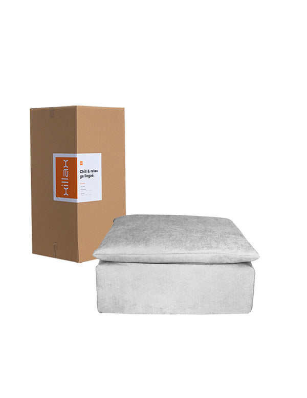 Taburete Individual, Sala Cotton, para set,100% espuma, en caja (100 x 100 x 40 cm)