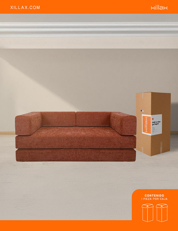 Xilly Bed,Sofa cama , 100% espuma, en caja (2m x 1m x 44cm alto)