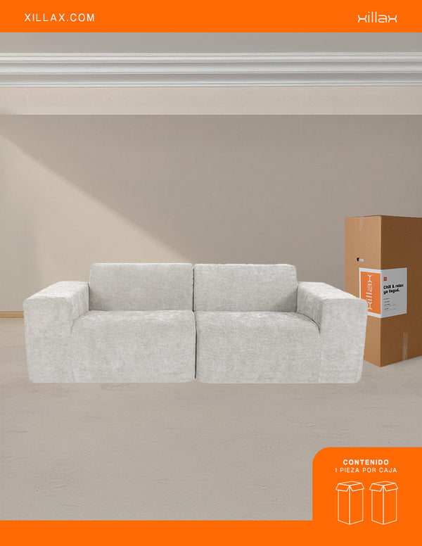 XILLYSOF, SOFA LOVE 100% espuma, en caja