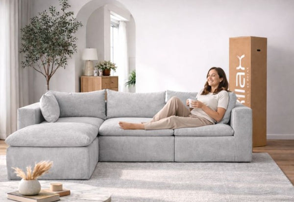 Sala Cotton Chaise -Set de 4 Pzs, 100% espuma, en caja