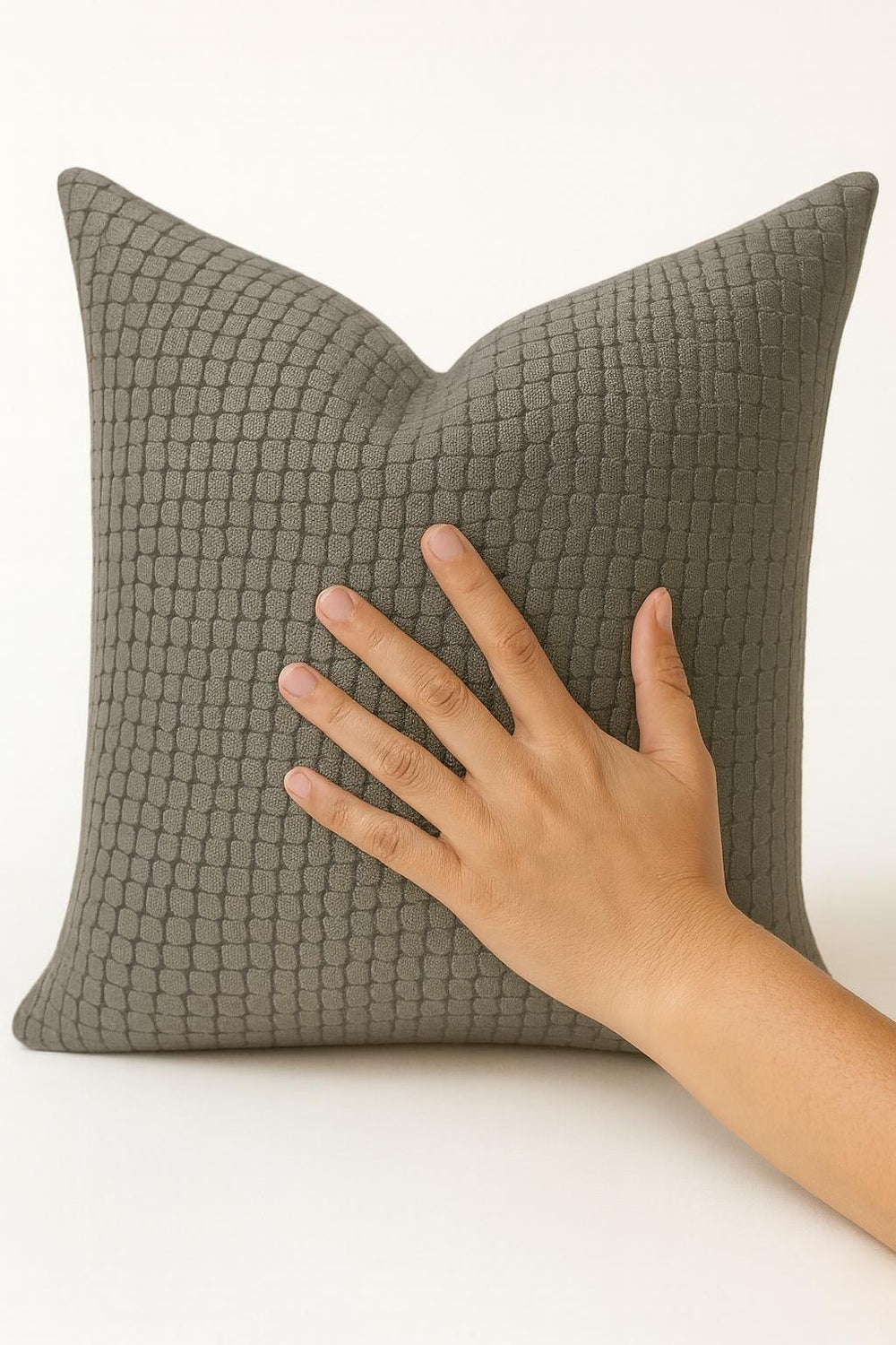 Cojin decorativo Boa Gun Metal