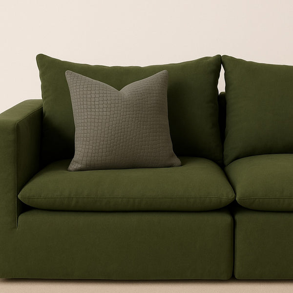 Cojin decorativo Boa Gun Metal