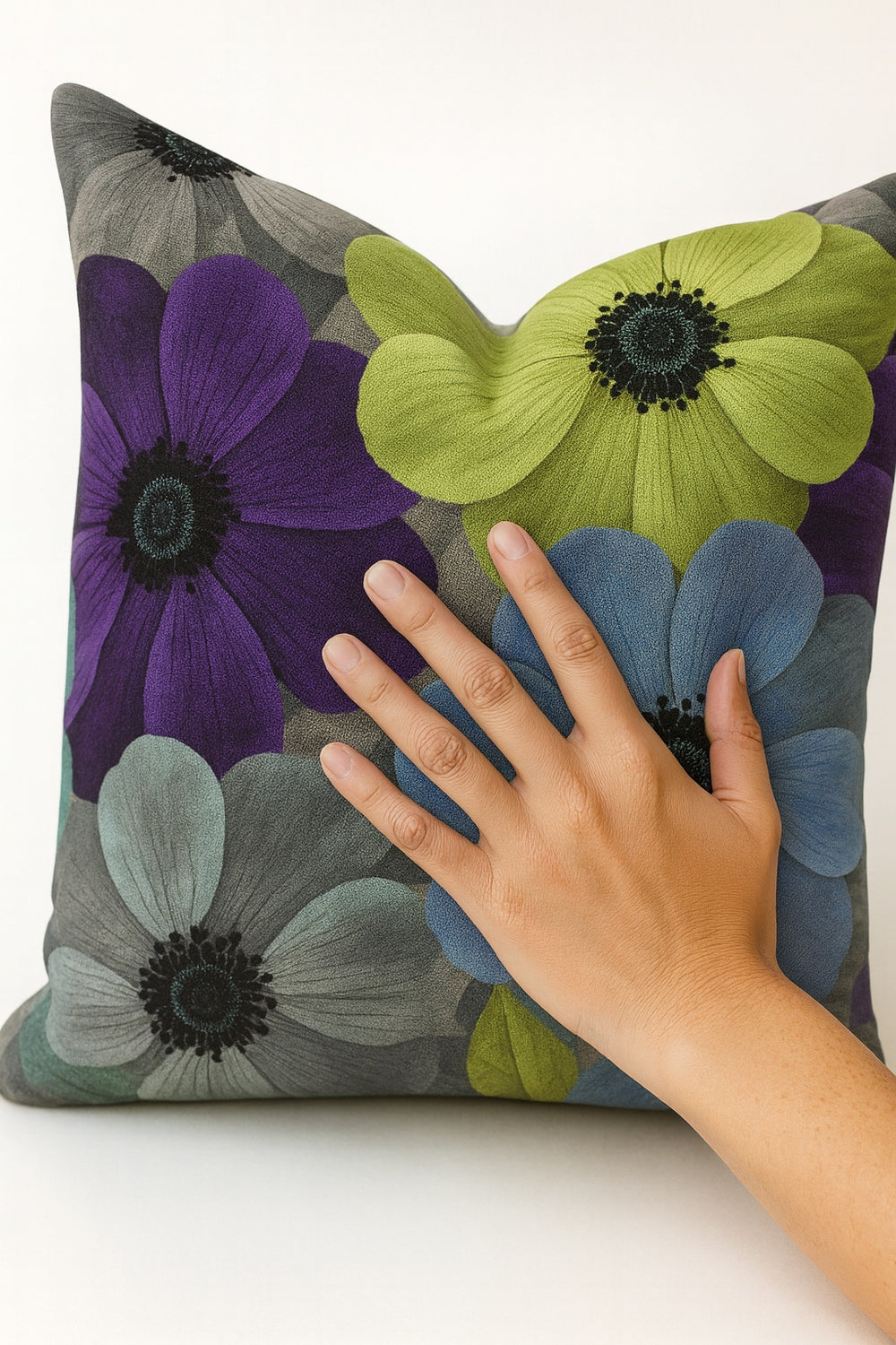 Cojin decorativo rosas