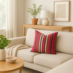 Cojin decorativo lineas colores
