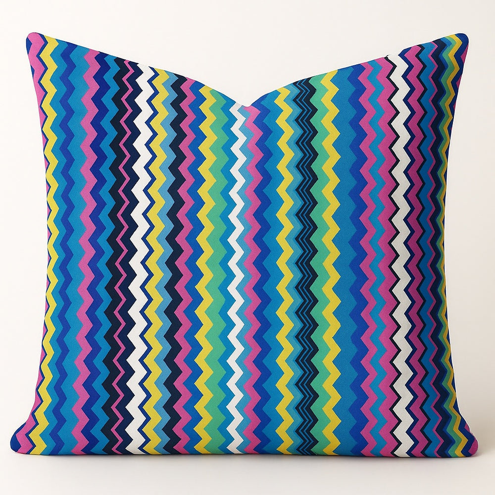 Cojin decorativo líneas zigzag