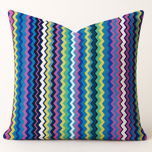 Cojin decorativo líneas zigzag