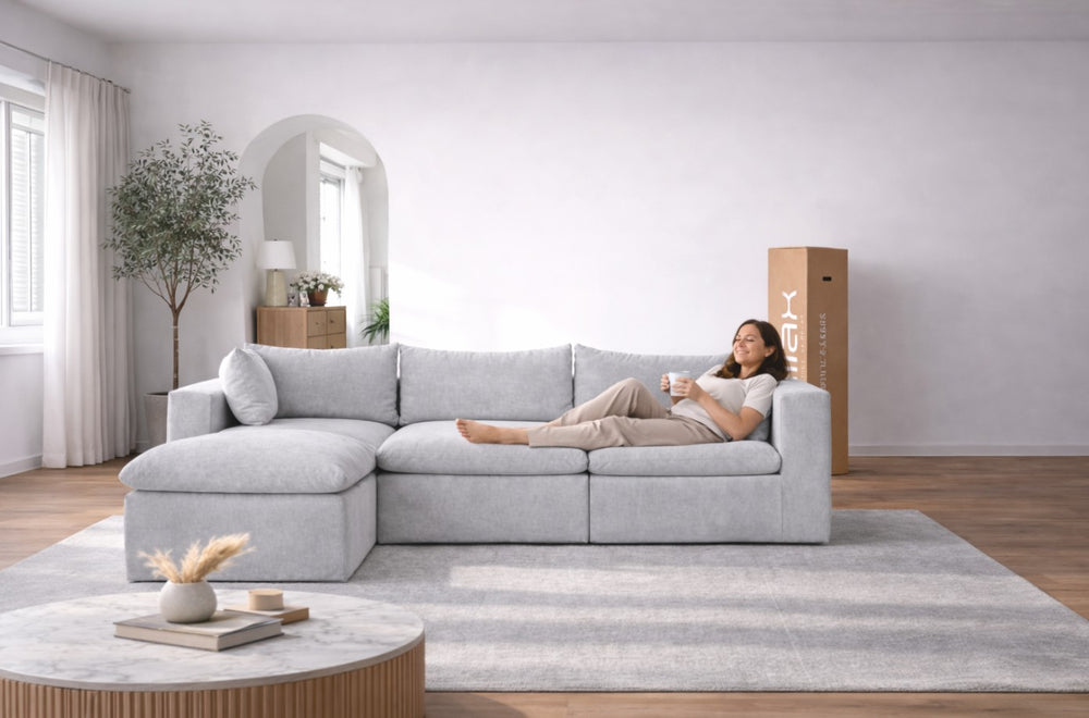 Sala Cotton Chaise -Set de 4 Pzs, 100% espuma, en caja