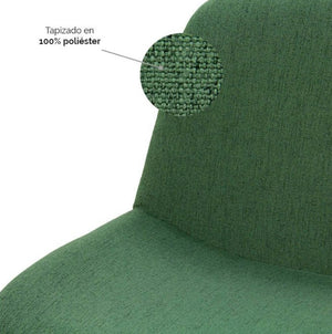 5604586 - Silla Tela Verde/nogal Ovak