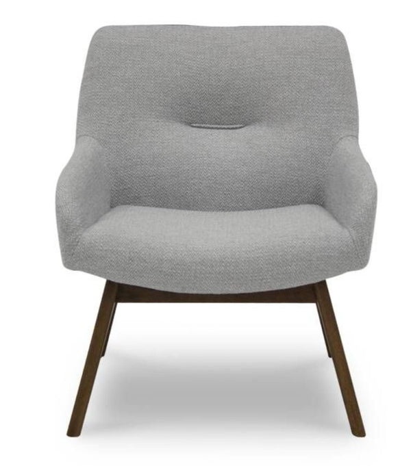 5062065 - SILLON TELA GRIS CLARO/NOGAL VEINTIOCHO